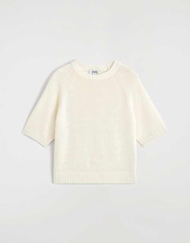 COS - Shrunken Knitted Linen T-Shirt