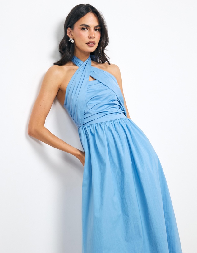 AERE - Ziva Halter Midi Dress