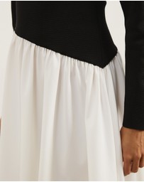 Atmos&Here - Maci Knit Combo Mini Dress