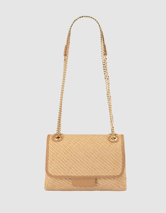 Olga Berg - Alexa Woven Shoulder Bag