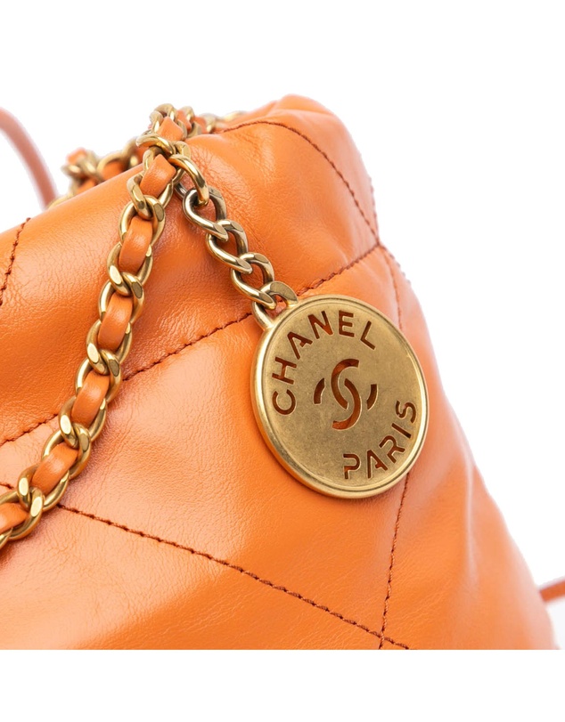 Chanel - Pre-Loved Mini Shiny Calfskin 22 Handbag