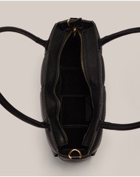 VESTIRSI - Margot Black Woven Baguette