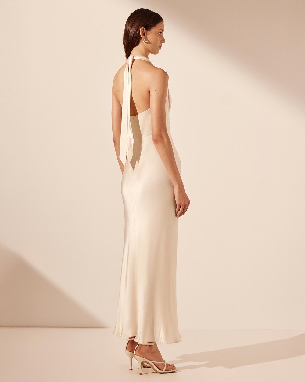 La Lune Plunged Halter Midi Dress by Shona Joy Online | THE ICONIC | New  Zealand