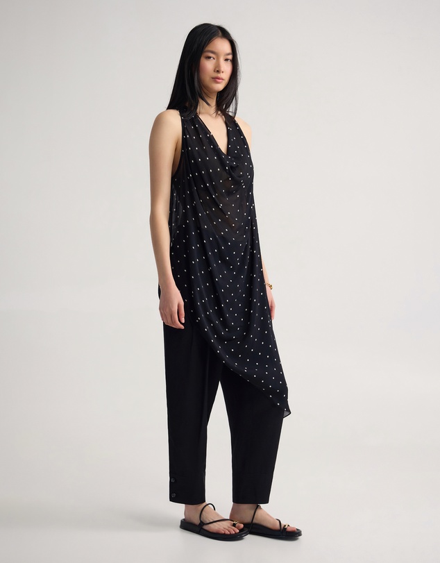 Oxford - Jasmine Polka Dot Sheer Top