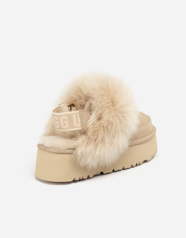 Ozwear Connection Uggs - UGG Daniela Premium Platform Slipper (Elastic Logo & Wool Strap – Detachable)