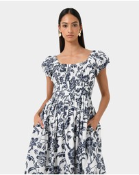 Forcast - Pearl Floral Cotton Dress