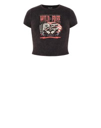 City Chic - Micro Wild Print Tee