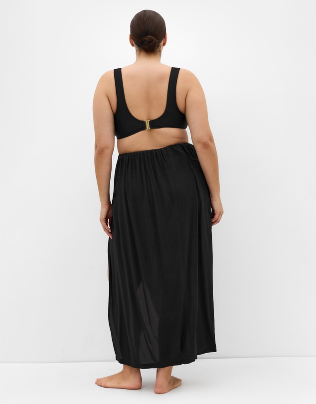 City Chic - Plus size Poolside Sarong Skirt - black