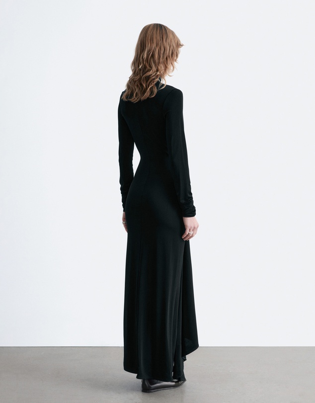 & Other Stories - Tie-Detail Turtleneck Midi Dress