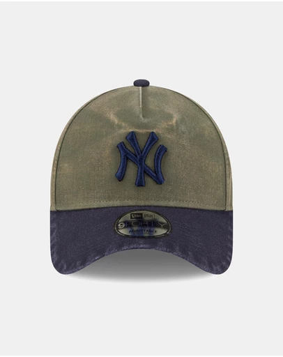 New Era - New Olive Navy Wash 9FORTY A-Frame New York Yankees Cap