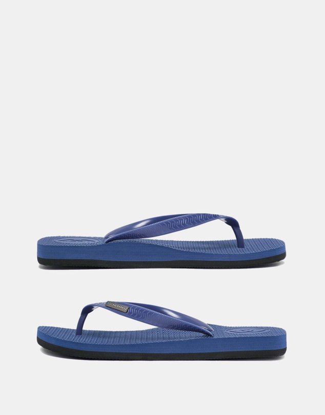 Boomerangz Footwear - Men's Navy/Black Thongs with arch support and 2 x interchangeable straps
