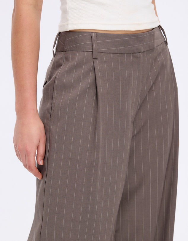 Minima Esenciales - Lior Wool Pinstripe Tailored Pants