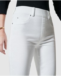 Spanx - Ankle Straight Leg Jeans - White