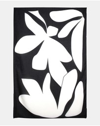Morgan & Taylor - Primavera Beach Sarong in Black and White
