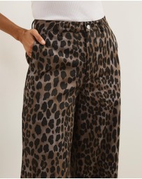 Atmos&Here - Aloura Leopard Print Pants