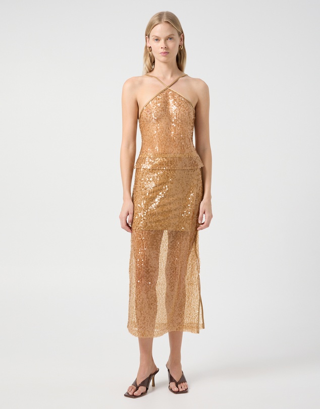 Third Form - Reflection Sequin Midi Skirt