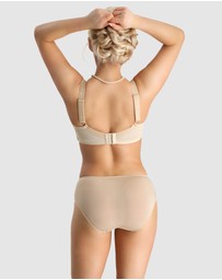 Nessa - Sonata High Waist Full Cut Brief with Embroidery