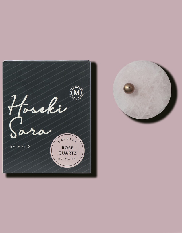 MAHO Sensory - Hoseki Sara - Rose quartz crystal Incense burner