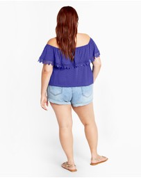 City Chic - Spot Sara Top