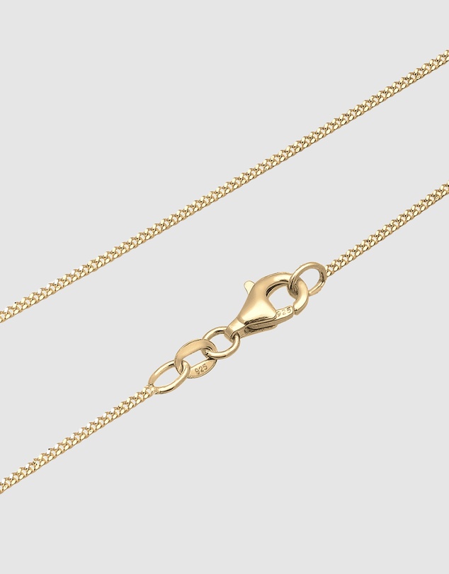 Elli Jewelry - Necklace Crystal 925 Sterling Silver Gold-Plated