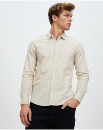 KAJA Clothing - Regular-Fit LS Chambray Shirt - Tim Top