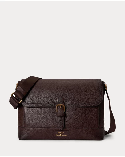 Polo Ralph Lauren - Pebbled Leather Messenger Bag