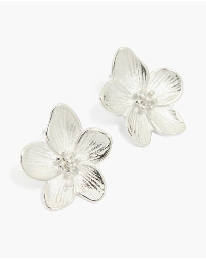 Lovisa - Waterproof Stainless Steel Mini Textured Flower Earrings
