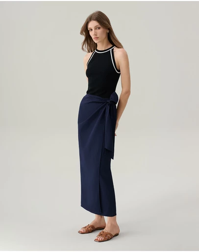 IDA+S - Pippa Wrap Maxi Skirt