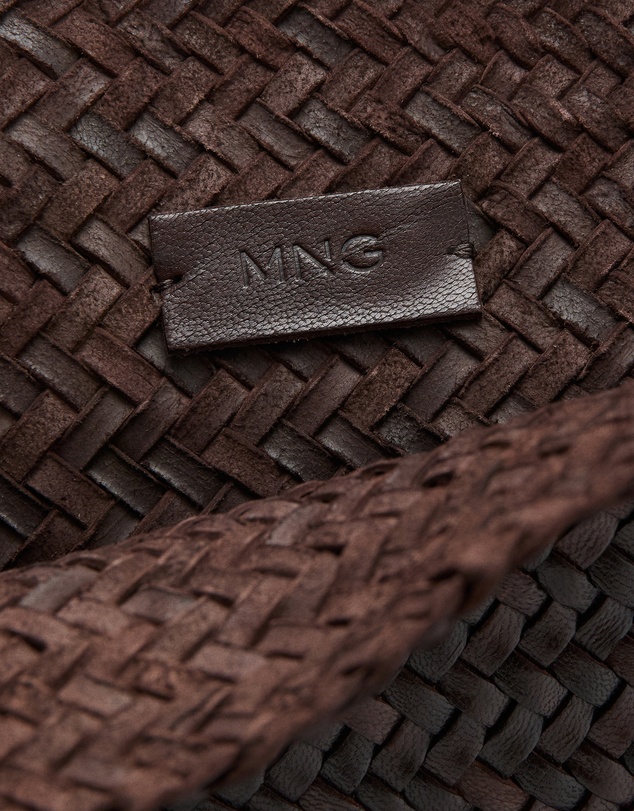 M.N.G - Braided Leather Shopper Bag