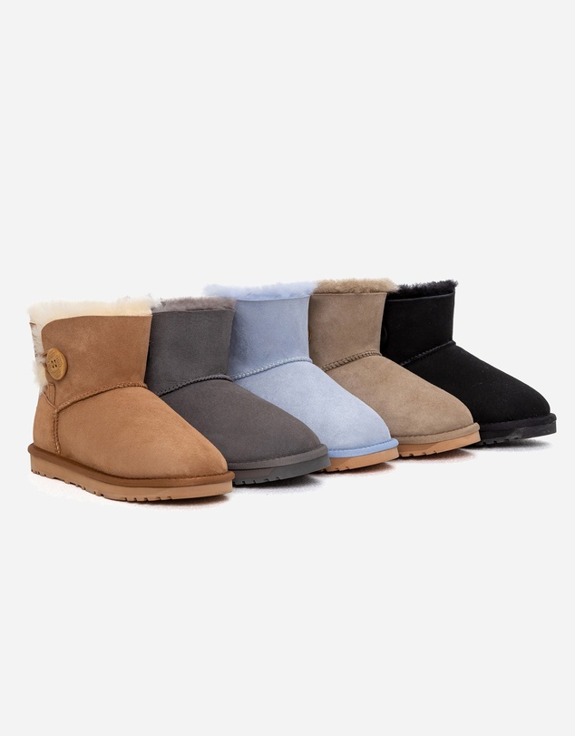 Ozwear Connection Uggs - Ugg Classic Mini Button Boots (Water Resistant)