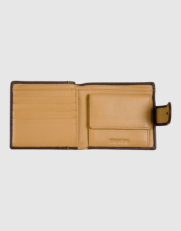 DENTS - Two-Tone Pebble Grain Leather Bifold Wallet with RFID Blocking
