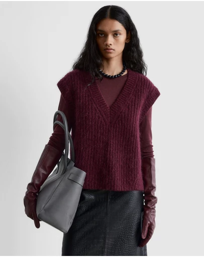 & Other Stories - Knitted Mohair-Blend V-Neck Vest
