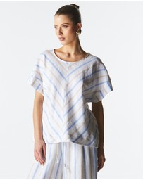 Fate + Becker - Poolside Boxy Top