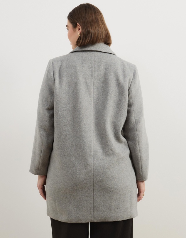 Atmos&Here Curvy - Romy Wool Blend Coat