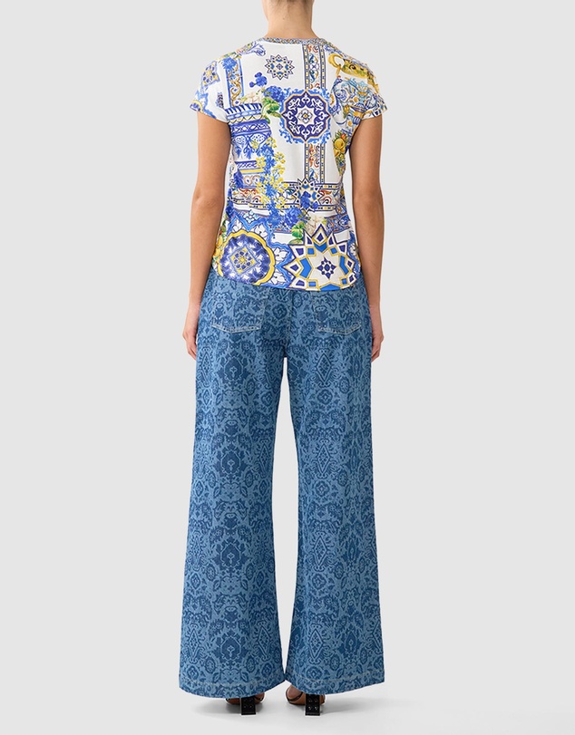 Camilla - Slim Fit Round Neck T-Shirt