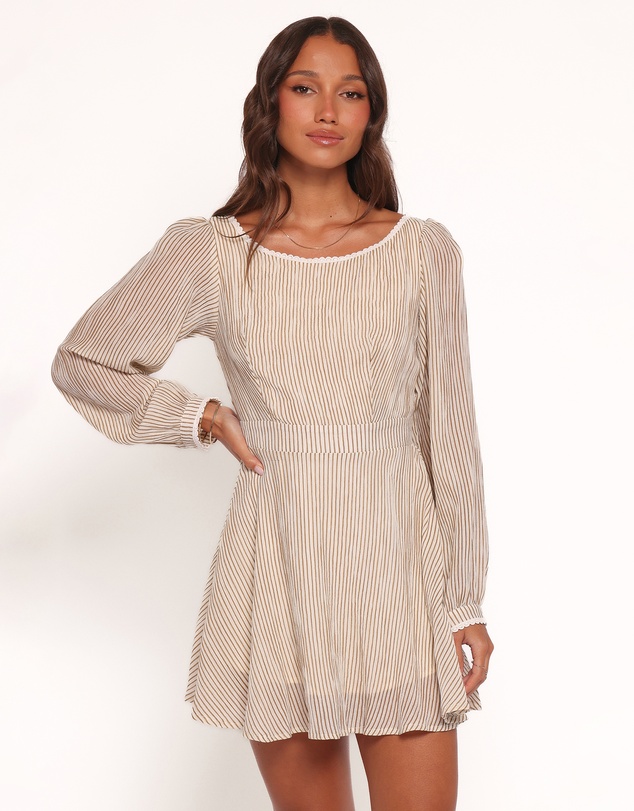 Petal & Pup - Kyra Long Sleeve Mini Dress - Stripe