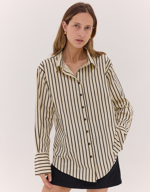 Cloth & Co. - The Classic Shirt | Black & Cream