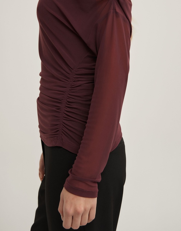 Witchery - Layered Mesh Long-sleeve Top