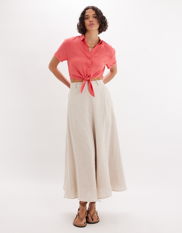 Amelius - Amabel Short Sleeve Crop Shirt