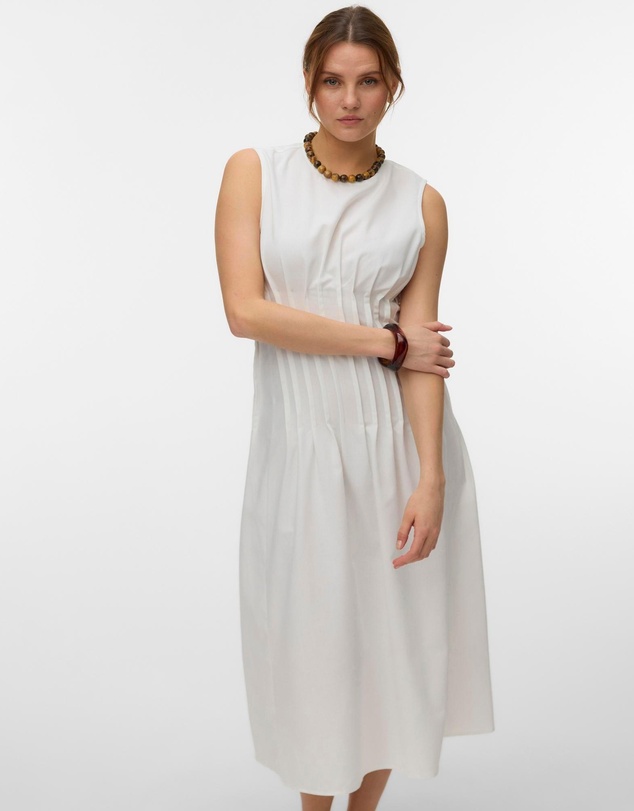 Vero Moda - Tabia Pleated Midi Dress