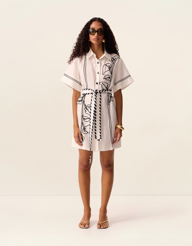 MOS The Label - Lily Embroidery Mini Dress