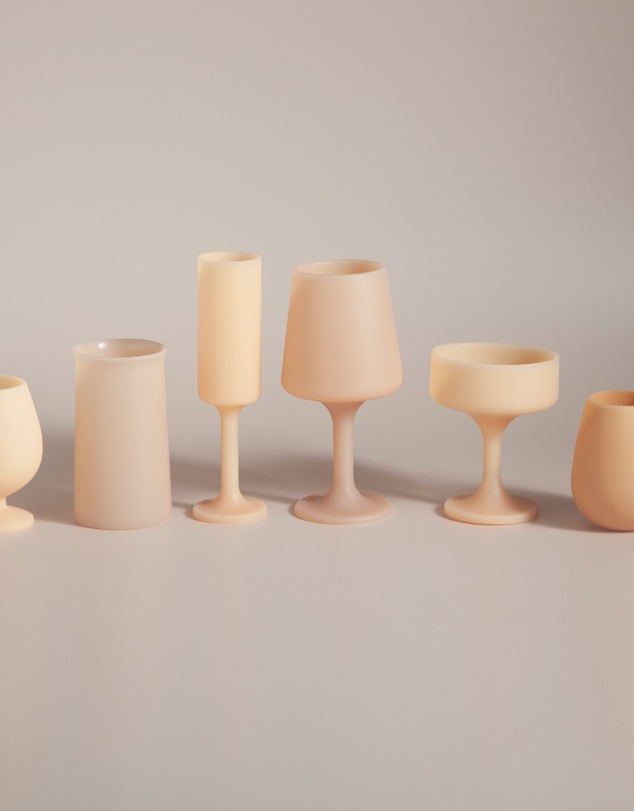 porter green - stegg | silicone unbreakable highball glasses