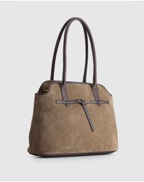 Evity - Malia Leather Suede Tote Bag