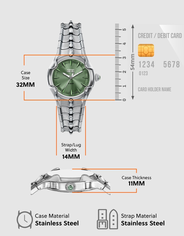 Diesel - Vert Silver Tone Analogue Watch