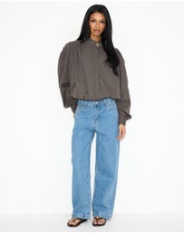 Dazie - Daniella Pleated Bubble Hem Jacket