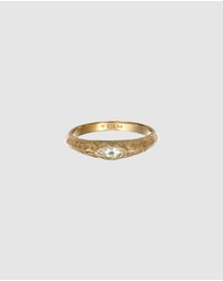 Haze & Glory - ICONIC EXCLUSIVE - Ring Marquise Amethyst 925 Sterling Silver Gold-Plated