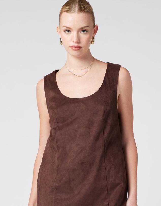MVN - Faux Suede Mini Dress