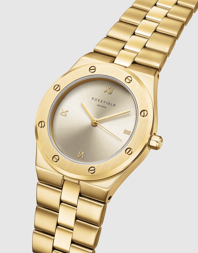 Rosefield - Rose Sunray Gold-Tone Bracelet Watch
