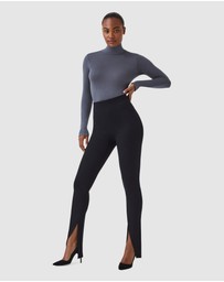 Spanx - PONTE-PERFECT FRONT SLIT LEGGINGS