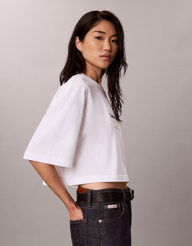 Calvin Klein Jeans - Denim Monologo Boxy T-Shirt